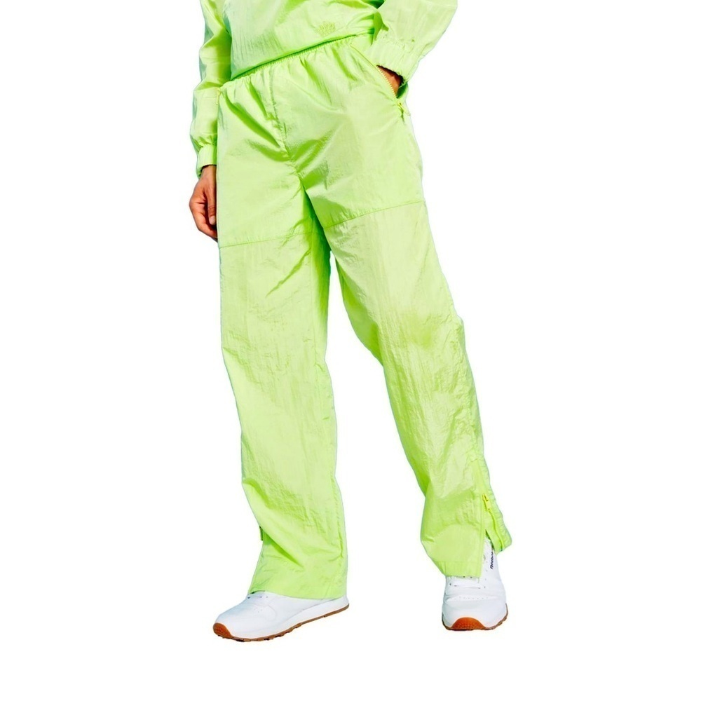 ROYALTY by MALUMA bright green slick straight utility jogger men size medium NWT